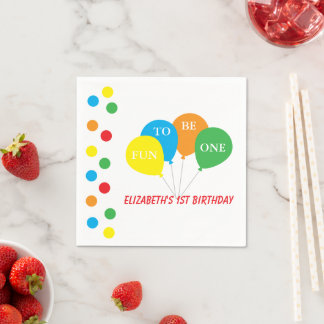 Serviette En Papier Fun To Be One 1st Birthday