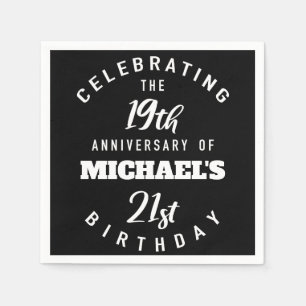 Serviette En Papier Funny 40e anniversaire Personnalisé