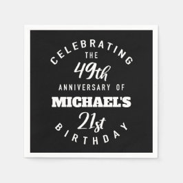 Serviette En Papier Funny 70e anniversaire Personnalisé