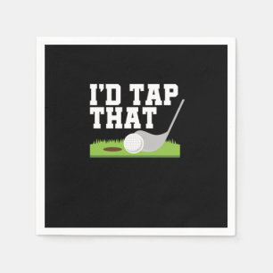 Serviette En Papier Funny Golfer Puns Id Appuyez Cette Adulte Plaisant