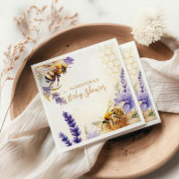 Futur Maman Abeille Jaune Violet Baby Shower