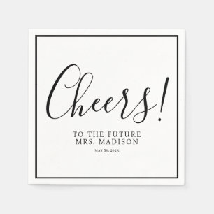 Serviette En Papier Future Mme Minimal et Chic   Napkins mariage