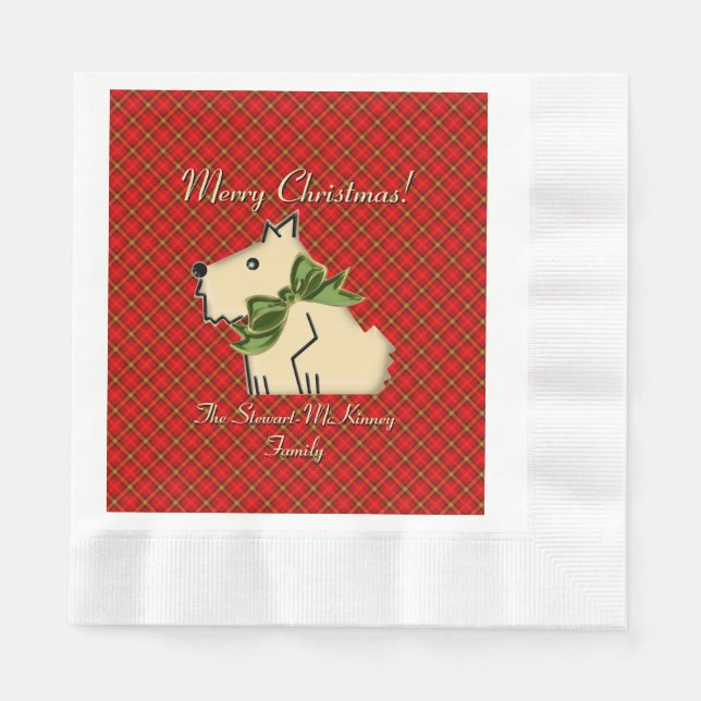 Serviette En Papier Fuzzy Wuzzy Scottish Guard (Personnalisé) (Devant)