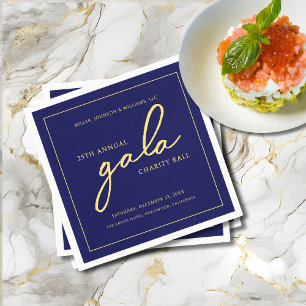 Serviette En Papier Gala événement Charity collecte de fonds Elegant B