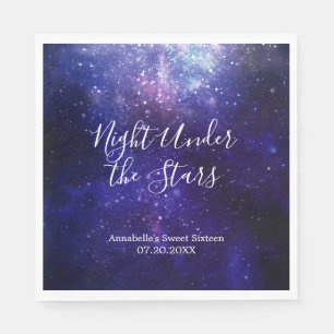 Serviette En Papier Galaxie Nuit sous les Étoiles