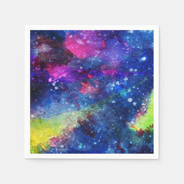Serviette En Papier Galaxie spatiale voyageur (Devant)