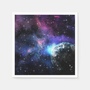 Serviette En Papier Galaxie, Univers, Étoiles, Motif cadeau spatial