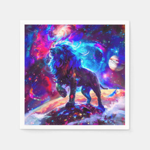 Serviette En Papier Galaxy Lion Blue