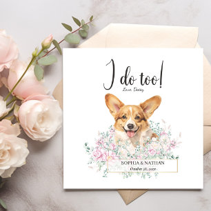 Serviette En Papier Gallois Corgi Chien Mariage Cocktail  Serviettes
