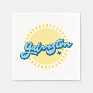 Serviette En Papier Galveston Island Texas