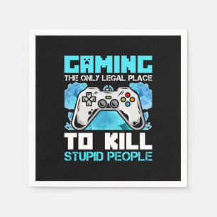 Serviette En Papier Gamer Art Jeu Les Seuls Lieux Juridiques