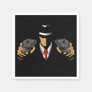 Serviette En Papier Gangster