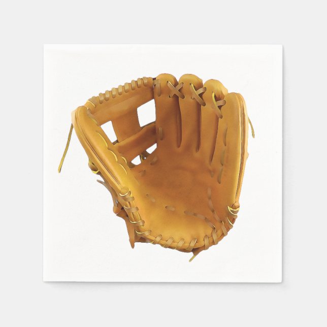 Serviette En Papier Gant de baseball (Devant)