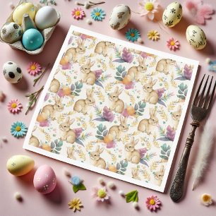 Serviette En Papier Garden Party Bunnies Galore