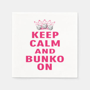 Serviette En Papier Gardez le calme Bunko