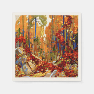 Serviette En Papier Garland d'automne, couleurs de l'automne,