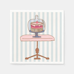 Serviette En Papier Gâteaux mignons fête du thé l'après-midi
