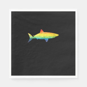 Serviette En Papier Gay pride de requin arc-en-ciel Drapeau LGBT Débar