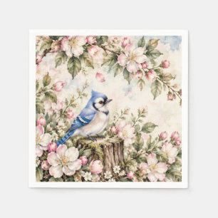 Serviette En Papier Geai bleu assiette en carton