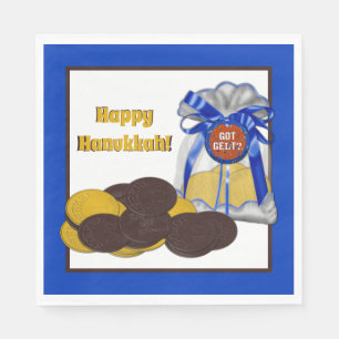 Serviette En Papier Gelt-Gelt-Regroupement-Coin-Bleu-
