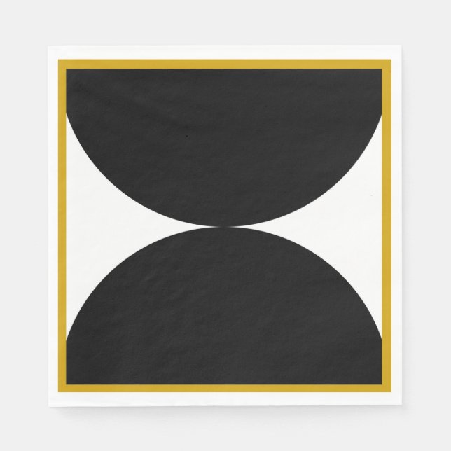 Serviette En Papier Geo Luncheon Napkin (Devant)