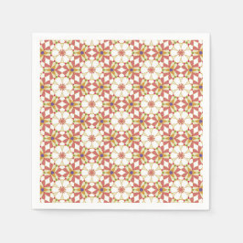 Serviette En Papier Géométrie florale