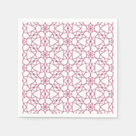 Serviette En Papier Géométrie rose