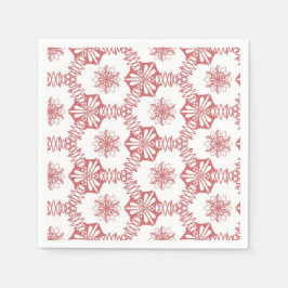 Serviette En Papier Géométrie rose