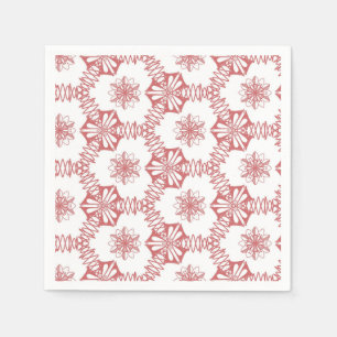 Serviette En Papier Géométrie rose