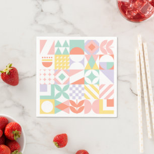 Serviette En Papier géométrique #32