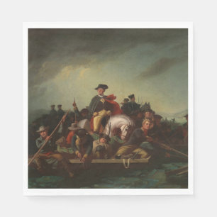 Serviette En Papier George Washington traversant la rivière Delaware