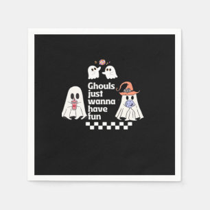 Serviette En Papier Ghouls Veut Juste Avoir Des Vibes D'Automne Amusan