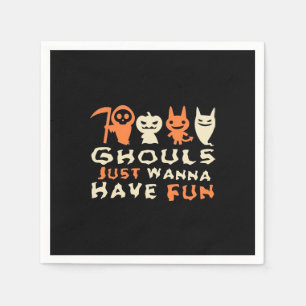 Serviette En Papier Ghouls veut juste s'amuser Sloth Halloween