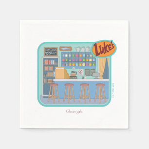 Serviette En Papier Gilmore Girls   Luke's Diner Graphic