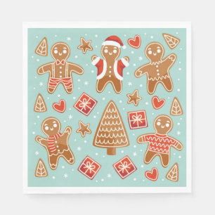 Serviette En Papier Gingerbread Cookies Noël