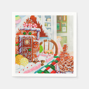 Serviette En Papier GINGERBREAD SURPRISE StandardCocktailPapier de tab