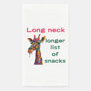 Serviette En Papier Giraffe