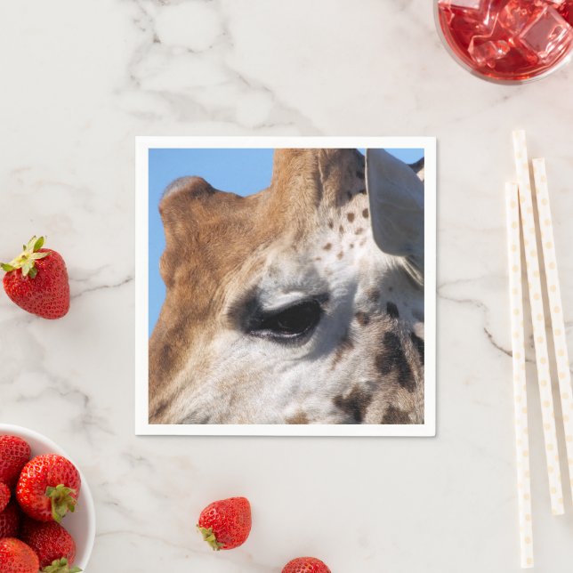 SERVIETTE EN PAPIER GIRAFFE (En situation)