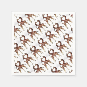 Serviette En Papier Giraffe Afrique Personnalisent Destiny Destiny Des