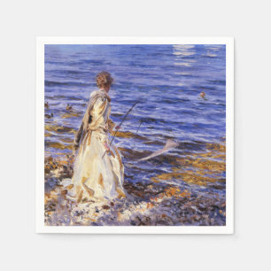 Serviette En Papier Girl Fishing (par John Singer Sargent)