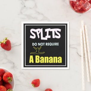Serviette En Papier Girls Gymnastique Banana Splits Citation