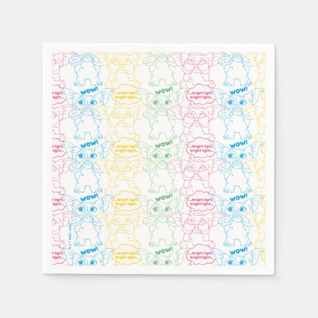 Serviette En Papier Gizmo | Lumière Lumineuse ! Lumière Lumineuse ! (Devant)