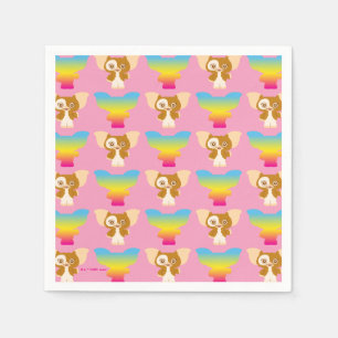 Serviette En Papier Gizmo   Motif arc-en-ciel