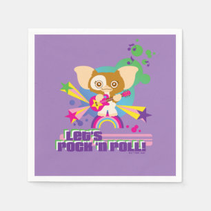 Serviette En Papier Gizmo   Rock'n Roll