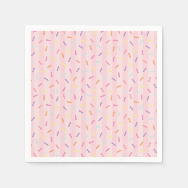 Serviette En Papier Glace Sundae Voici la Scoop Douces Sprinkles (Devant)