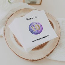 Glam pourpre dans mon double chiffre Era 10e anniv