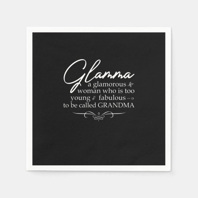 Serviette En Papier Glamma glamorous woman (Devant)