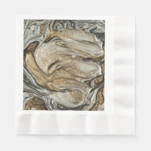 Serviette En Papier glamor 003 couleurs brun liquide