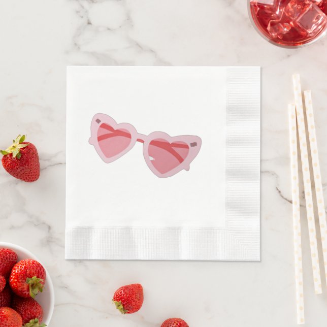 Serviette En Papier Glasses (En situation)