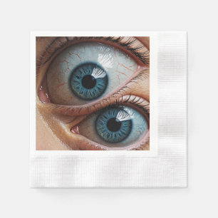 Serviette En Papier globes oculaires déplaisants